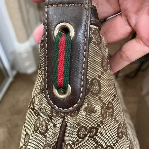 GUCCI CANVAS MONOGRAM HOBO - Picture 5 of 16